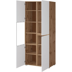 Витрина Helvetia Cross 24N9MY12 3D (Wotan Oak/White) Thumb