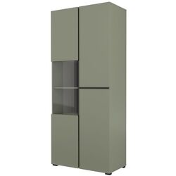 Vitrina Helvetia Cross 3D 79 cm (Pine/Green/Black) Thumb