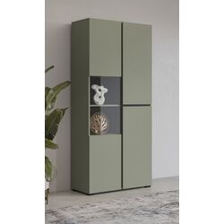 Витрина Helvetia Cross 3D 79 cm (Pine/Green/Black)