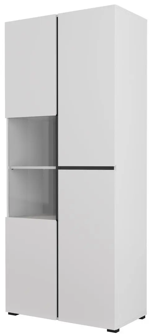 Витрина Helvetia Cross 3D 79 cm (White/Black)