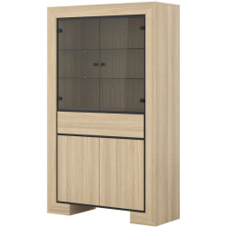 Витрина Helvetia Cuba II 24DEOC13 (Elegant oak/Black) Thumb