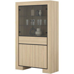 Витрина Helvetia Cuba II 24DEOC13 (Elegant oak/Black) Thumb