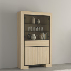 Витрина Helvetia Cuba II 24DEOC13 (Elegant oak/Black)