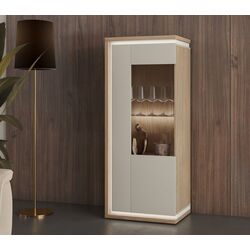 Vitrina Helvetia Dore R 1D (Oiled Oak/Cashmere) Thumb