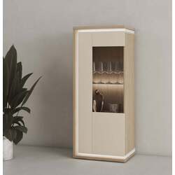 Vitrina Helvetia Dore R 1D (Oiled Oak/Cashmere) Thumb