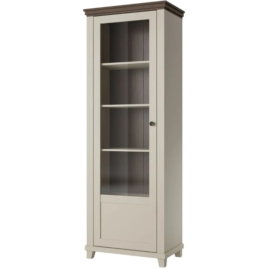 Витрина Helvetia Evora 24D1JU05 (Light beige/Dunin oak) - 2