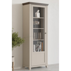 Витрина Helvetia Evora 24D1JU05 (Light beige/Dunin oak)