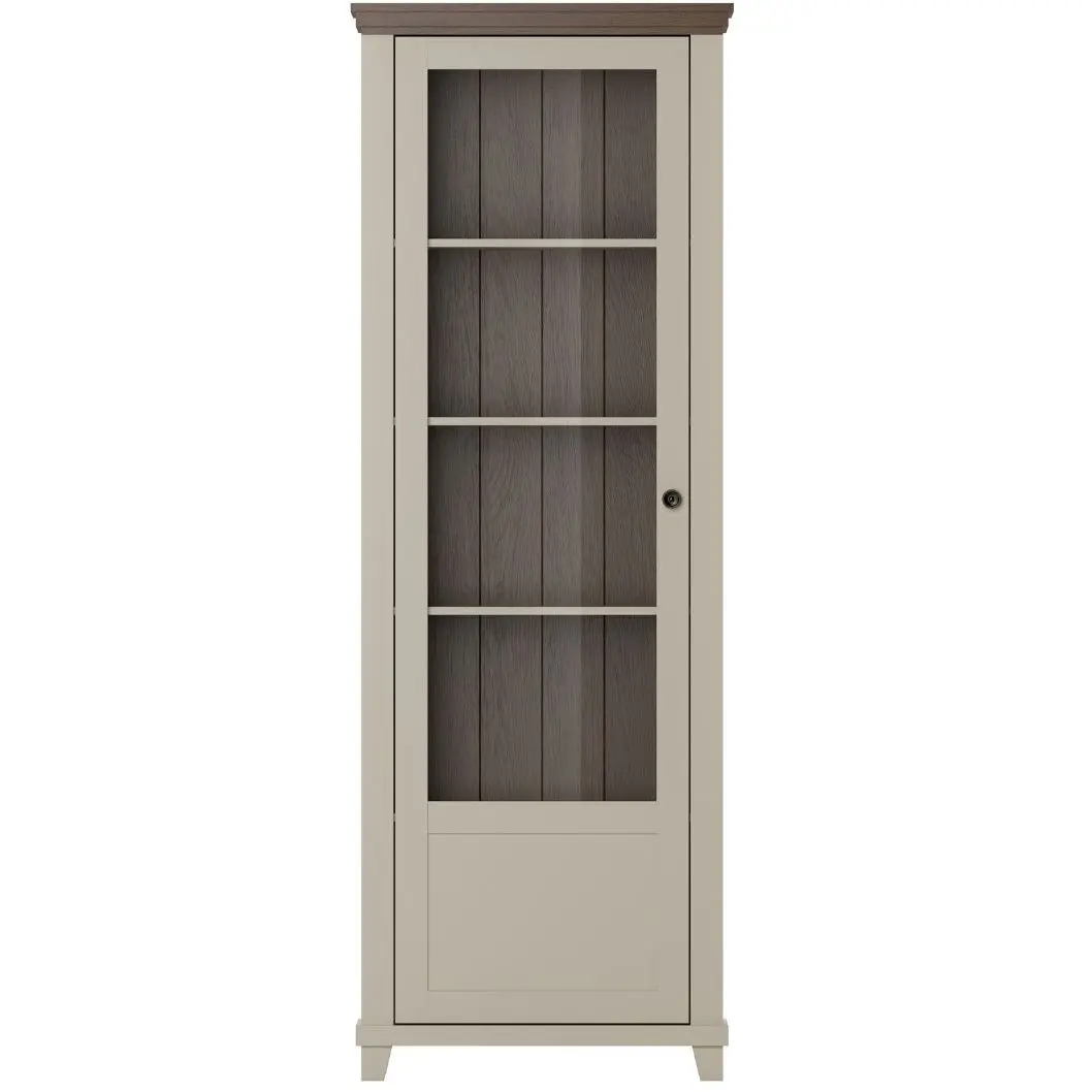 Витрина Helvetia Evora 24D1JU05 (Light beige/Dunin oak) - 4