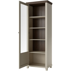 Витрина Helvetia Evora 24D1JU05 (Light beige/Dunin oak) Thumb