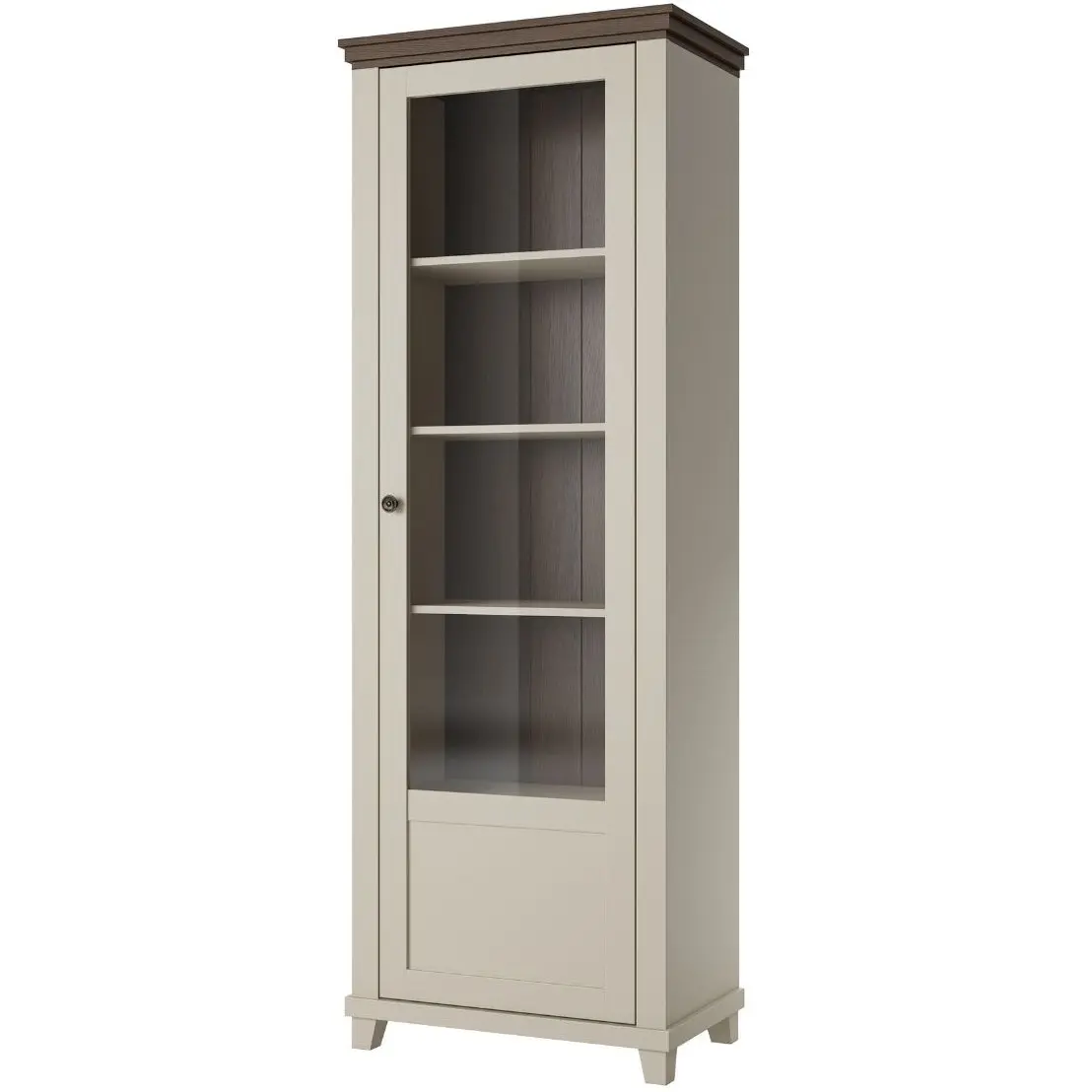 Витрина Helvetia Evora 24D1JU06 (Light beige/Dunin oak) - 2