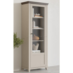 Витрина Helvetia Evora 24D1JU06 (Light beige/Dunin oak)