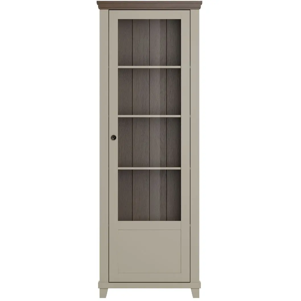 Витрина Helvetia Evora 24D1JU06 (Light beige/Dunin oak) - 4