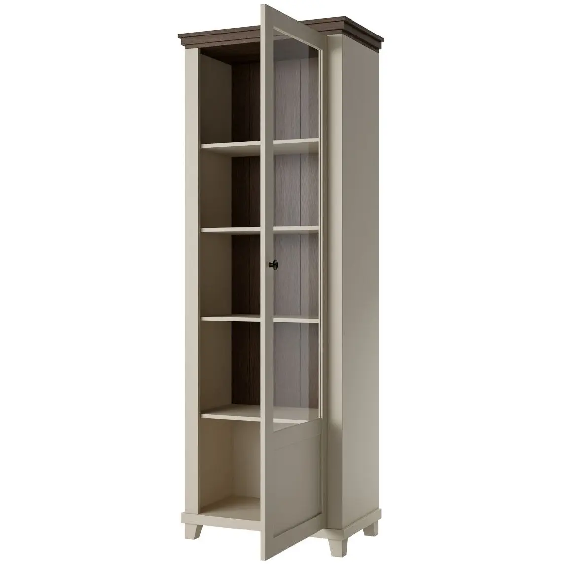 Витрина Helvetia Evora 24D1JU06 (Light beige/Dunin oak) - 5
