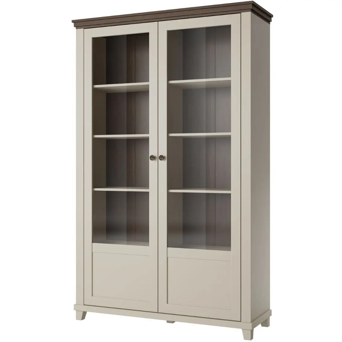 Витрина Helvetia Evora 24D1JU13 (Light beige/Dunin oak) - 2