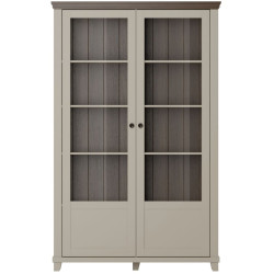 Витрина Helvetia Evora 24D1JU13 (Light beige/Dunin oak) Thumb