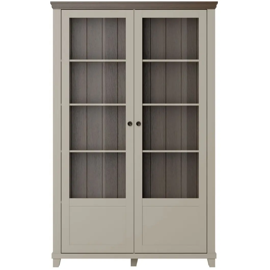 Витрина Helvetia Evora 24D1JU13 (Light beige/Dunin oak) - 3