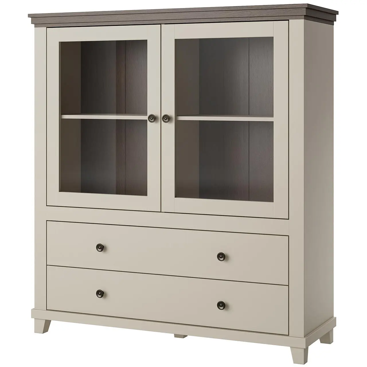 Vitrina Helvetia Evora 24D1JU46 (Light Beige/Dunin Oak) - 2