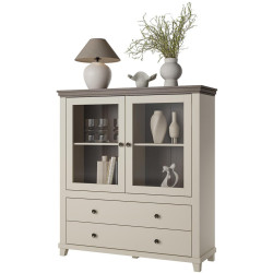 Vitrina Helvetia Evora 24D1JU46 (Light Beige/Dunin Oak) Thumb
