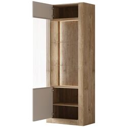 Vitrina Helvetia Kasai 1D (Gold Oak/Cashmere) Thumb