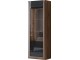 Витрина Helvetia Kasai 1D (Walnut/Black Gloss)