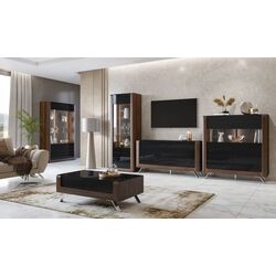 Tumba Helvetia Kasai 2D (Walnut/Black Gloss) Thumb