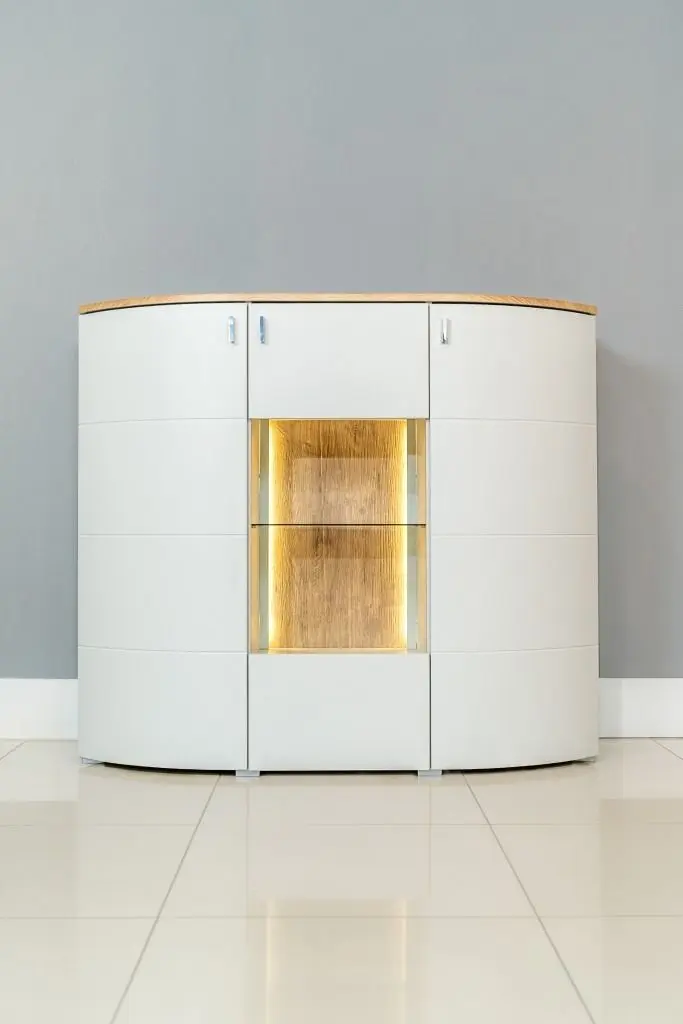 Vitrina Helvetia Sambuca 3D (Evoke Oak/Grey)