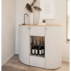 Vitrina Helvetia Sambuca 3D (Evoke Oak/Grey)