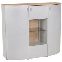 Vitrina Helvetia Sambuca 3D (Evoke Oak/Grey) Thumb