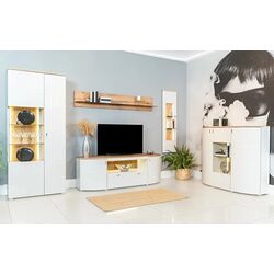 Vitrina Helvetia Sambuca 3D (Evoke Oak/Grey) Thumb