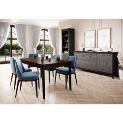 Тумба Helvetia Tisaro №42 2D (Chocolate Oak/Anthracite Gloss) Thumb