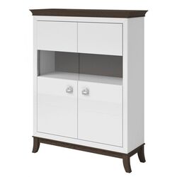 Tumba Helvetia Tisaro №42 2D (Chocolate Oak/White Gloss)