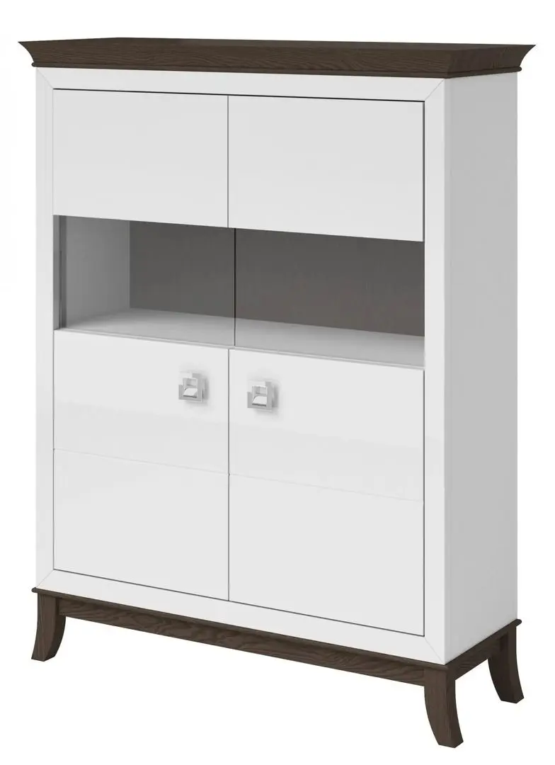 Tumba Helvetia Tisaro №42 2D (Chocolate Oak/White Gloss)