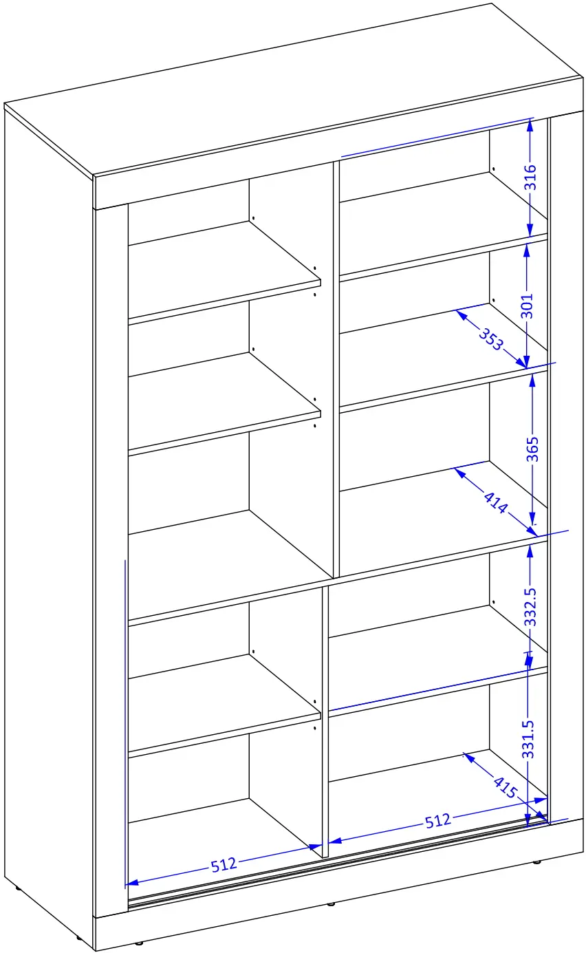 Витрина Helvetia Tudor 24WSNZ12 4D (Samdal Oak/Black Matte)