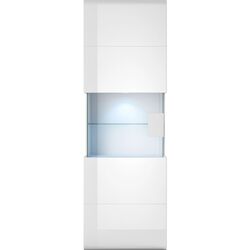 Витрина навесная Helvetia Toledo №07 1D (White/White Gloss) Thumb