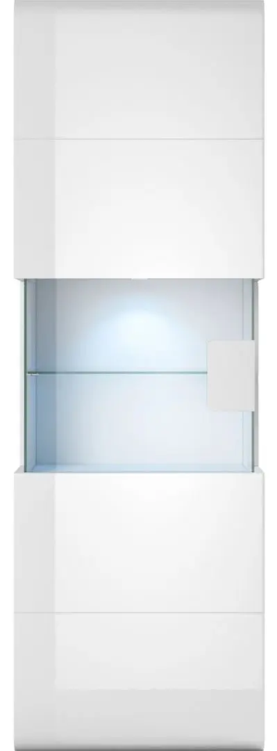 Витрина навесная Helvetia Toledo №07 1D (White/White Gloss)