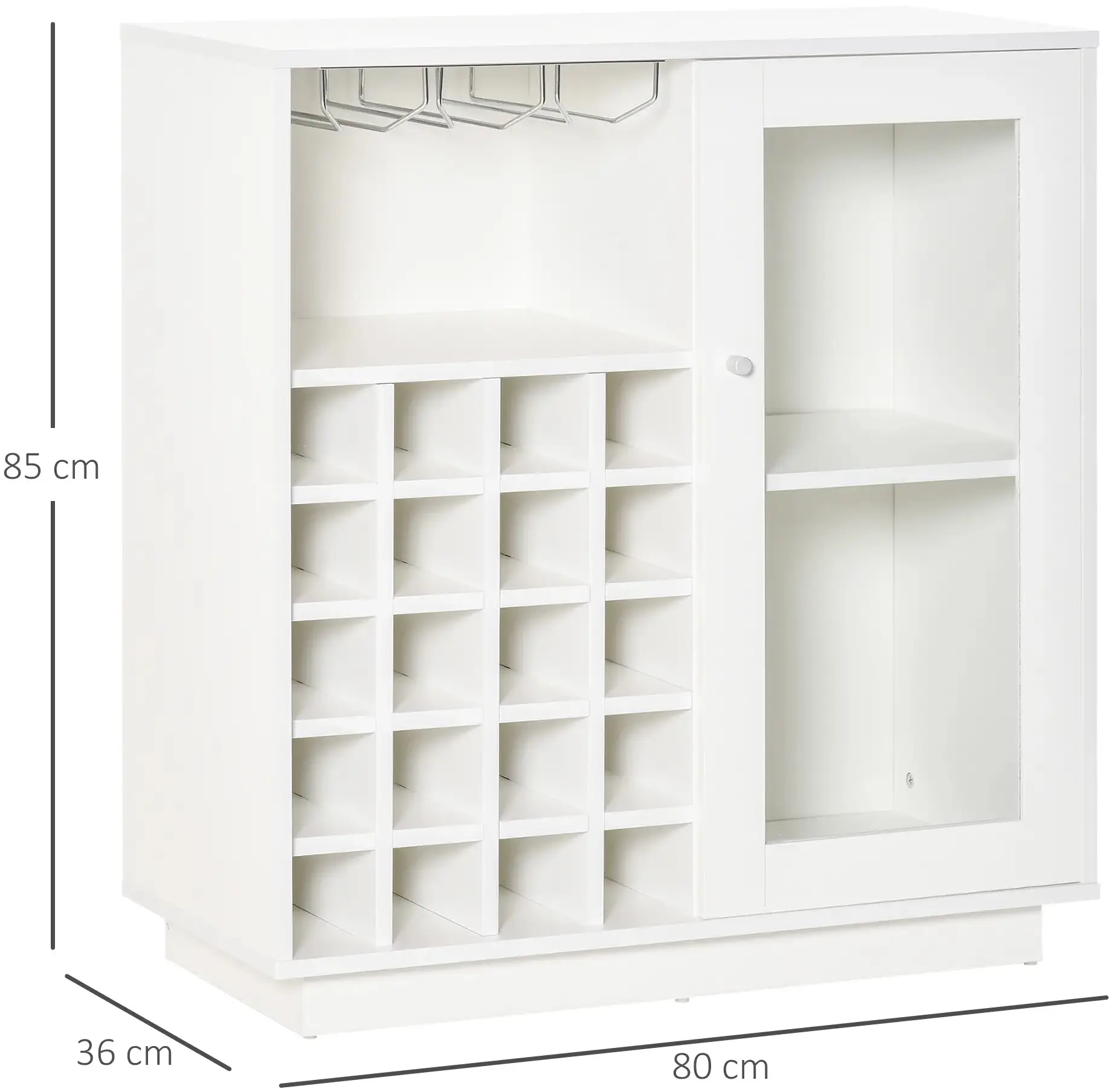 Витрина Homcom 801-191 (White) - 5