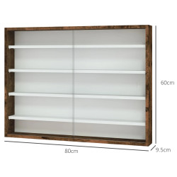 Vitrina Homcom 833-761V00RB (Rustic Brown) Thumb