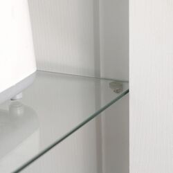 Vitrina Homcom 835-652 76x36x160 cm (White/Natural Oak) Thumb