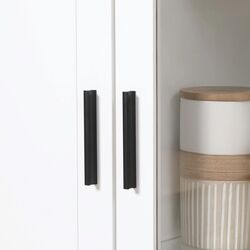 Vitrina Homcom 835-652 76x36x160 cm (White/Natural Oak) Thumb