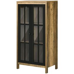 Витрина Homcom 838-343V00BN 60x35x120 cm (Brown/Black) Thumb