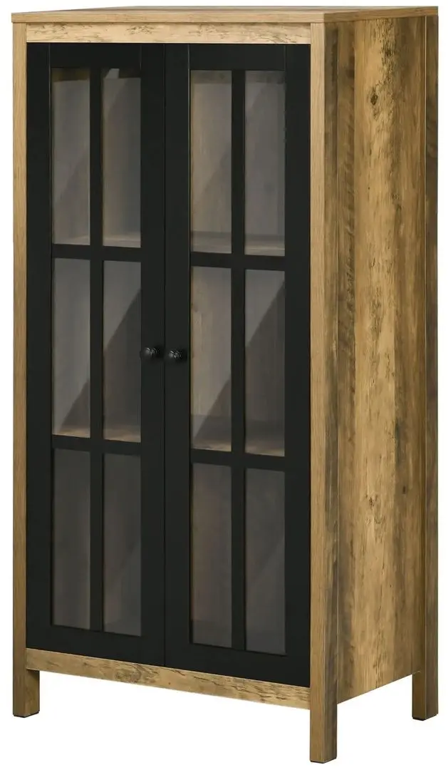 Витрина Homcom 838-343V00BN 60x35x120 cm (Brown/Black)