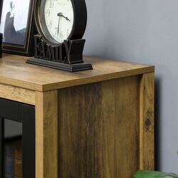 Витрина Homcom 838-343V00BN 60x35x120 cm (Brown/Black) Thumb