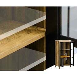 Витрина Homcom 838-343V00BN 60x35x120 cm (Brown/Black) Thumb