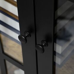 Витрина Homcom 838-343V00BN 60x35x120 cm (Brown/Black) Thumb