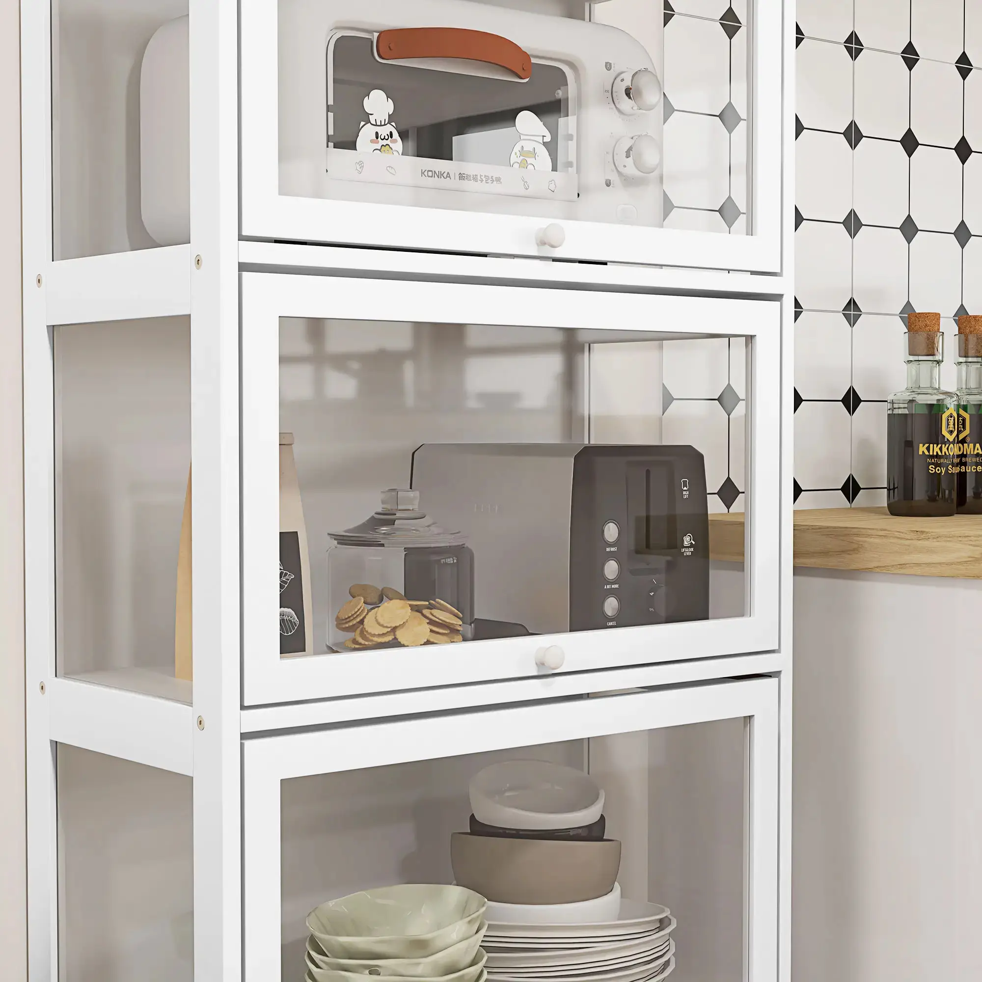 Vitrina Homcom 838-450V00WT (White) - 4