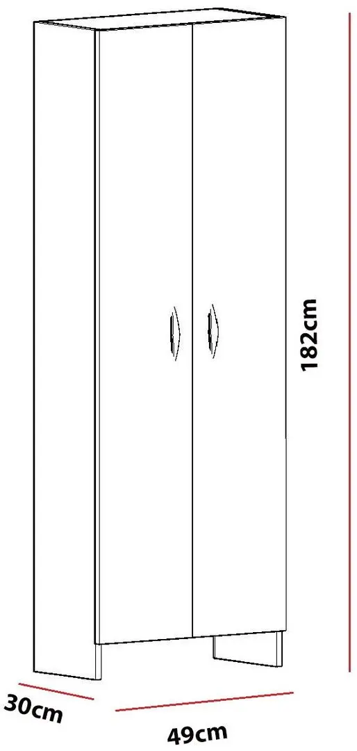 Dulap Ideal Mobila 49x182 (White) - 4