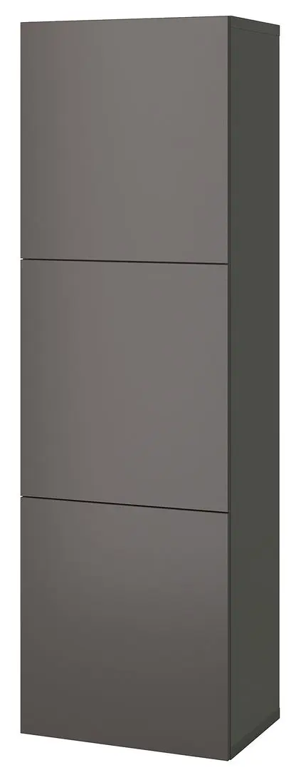 Шкаф Ikea Besta дверцы/полки 60x42x193 (Темно-серый/Лаппвикен Темно-серый)