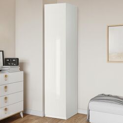 Пенал Ikea Pax/Fardal 50x37x236 (Белый/Глянцевый Белый)