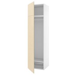 Пенал Ikea Platsa 60x57x221 (Белый/Калбаден под Сосну)