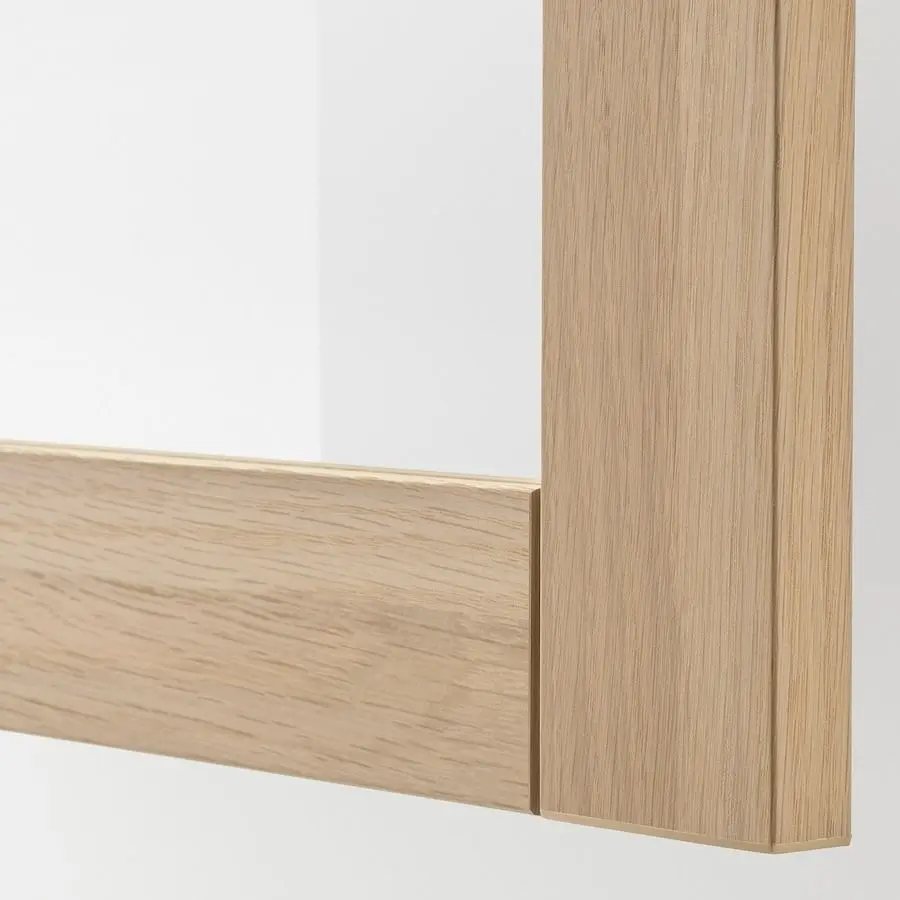 Vitrina Ikea Besta 120x42x193 (Aspect Stejar Antichizat/Hanviken Aspect Stejar Antichizat)